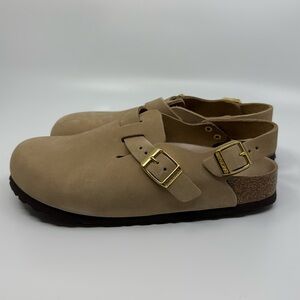 Birkenstock Tokio Clogs Size 38 NWOT Tan